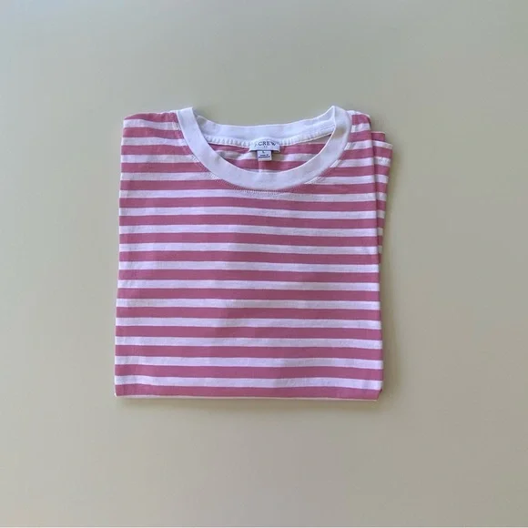 J. Crew Striped Long-Sleeve Cotton T-Shirt, Cotton Long Sleeve Tee Shirt Sz: L - Picture 6 of 6